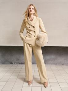 MOTF PREMIUM WOMEN'S SOLID COLOR CASUAL VERSATILE COMMUTE TRAVEL BLAZER JACKET - Khaki - View 6