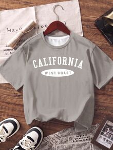 3PCS Tween Boys T-Shirts - Multicolor - View 3