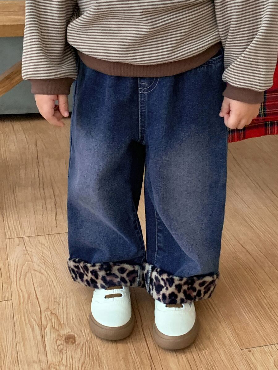 DAZY Infant/Toddler (Girl) Casual Korean Style Denim Jeans - Blue - View 1