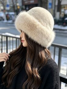 DAZY Women's Bucket Hat, Fashionable And Versatile, Perfect Gift For Girlfriend - Beige - View 2