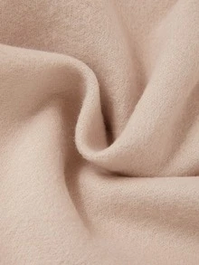 SHEIN Cute Colorblock Peter Pan Collar Long Coat For Baby Girls - Apricot - View 8