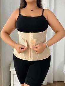 SHEIN 1pc Reinforced Waist Cincher Suitable For Daily Wear - Apricot - View 4