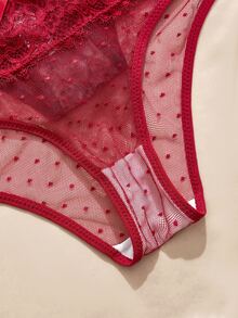 Charlaine Women's Lace Trim Triangle Panties 3-Piece Set - Multicolor - View 3