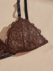 Lullawish Bohemian Style Women's Lace Contrast Color Lingerie Set, 2 Pieces - Multicolor - View 4