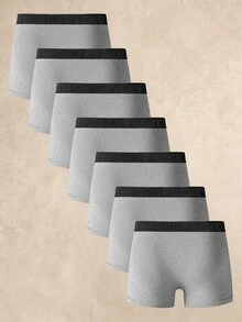 EverLounge 男士拼色休閒日常四角內褲 7入組 - 彩色 - 查看 2