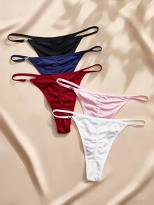 Charlaine Women's Sexy Sweet Bow Rhinestone Thong - Multicolor - View 1