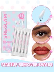 SHEGLAM Detail Corrector أعواد قطنية لإزالة المكياج ماركة تجميل ومكياج للنساء والفتيات - أبيض - مشاهدة 1