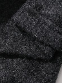 Dazy Plus Korean Style Solid Color Casual Long Sleeve T-Shirt With Tie Straps - Dark Grey - View 7