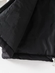 SHEIN 小男孩戶外街頭風紳士厚填充外套，秋冬款 - 橘色 - 查看 7
