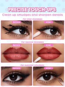 SHEGLAM Detail Corrector أعواد قطنية لإزالة المكياج ماركة تجميل ومكياج للنساء والفتيات - أبيض - مشاهدة 2