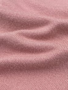 SHEIN 女嬰純色圓領長袖蝴蝶結裝飾針織連身衣 秋季 - 西瓜粉 - 查看 7