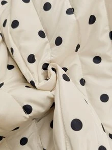 Serisse Women's Polka Dot Casual Versatile Winter Padded Coat - Multicolor - View 8