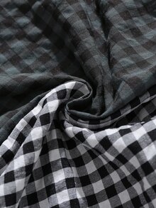EverLounge Minimalist Pure Cotton Plaid Comfortable Set (2-Piece Set) Men's Alro Pants - Multicolor - View 6
