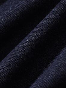 Dazy Plus Dark Wash Blue Fitted Elegant Layered Tank Style Denim Dress Spring Summer Autumn - Dark Wash - View 3
