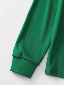 SHEIN 大童男孩聖誕圖案圓領長袖修身舒適休閒睡衣套裝 2件組 - 彩色 - 查看 8
