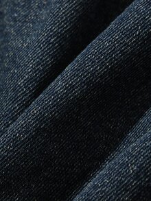 Dazy Plus Plus Size Women's Casual Daily Vintage Denim Jacket - Dark Wash - View 4