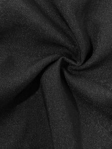 SHEIN PariChic New Chinese Style Black Suit Set For Women, Stand Collar Frog Button Short Blazer + High Waist Wide Leg Pants, Zen Inspired 2 Pieces Set - Black - View 4