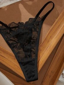 Qdormo 2件組女性性感蕾絲內衣套裝 - 黑色 - 查看 7