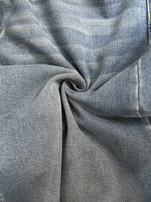 SHEIN MOD Celana Jeans Denim Kasual Sehari-hari Wanita Ukuran Besar dengan Saku dan Kancing - Medium Wash - View 8