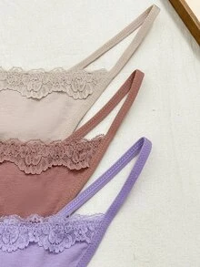 Napfluff 3pcs Multi-Color Assorted Women's Thongs - Multicolor - View 4