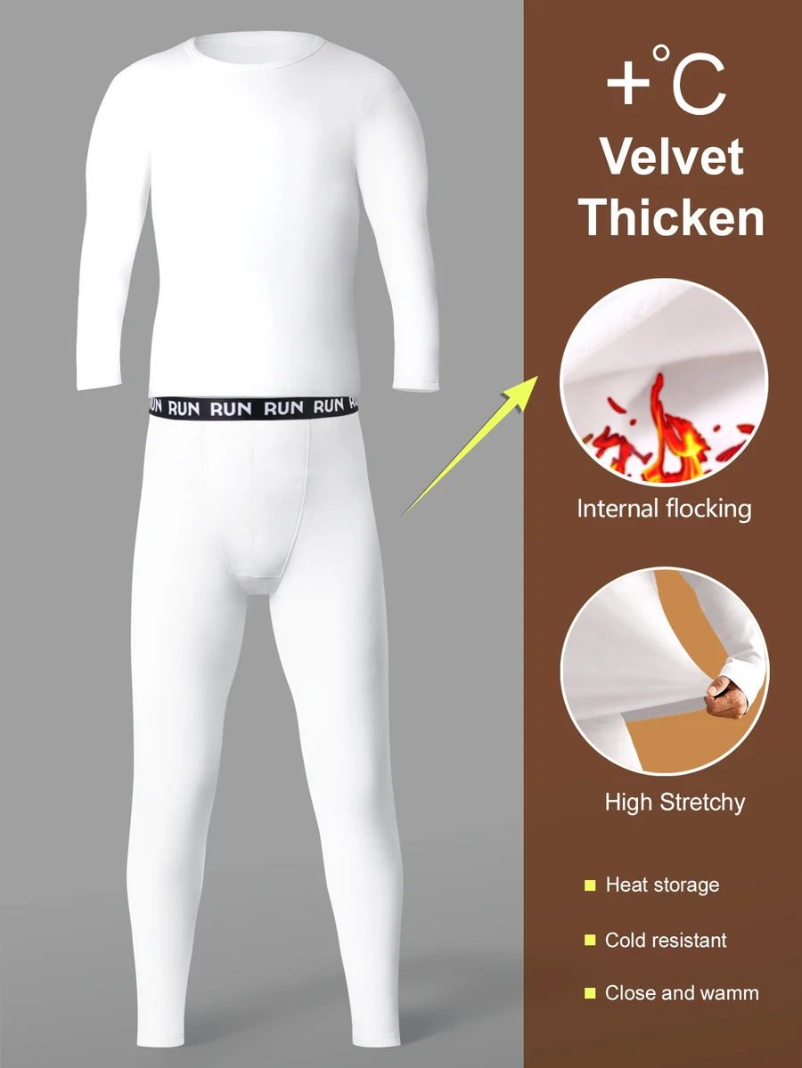 SHEIN Provexi Bộ 2 món nam màu trắng ấm thời trang - trắng - Xem 1