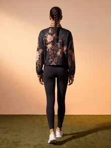 CAJUNI Tropical Vacation Dark Boho Lightweight Jacket - Multicolor - View 2
