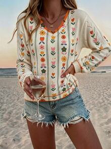 Vaclyn Women Knit Tops - Multicolor - View 6
