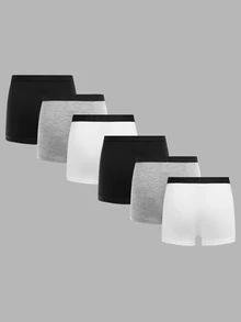 SHEIN 6PCS Young Boys Trunks - Multicolor - View 3