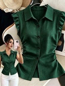 GlowEve Fall Clothes FOR WomenWomen Blouses & Shirts - Dark Green - View 1