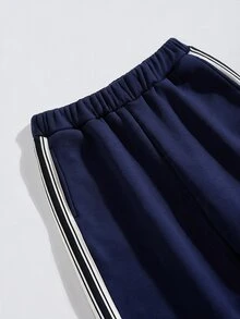 SHEIN Teen Boy Colorblock Pocket Casual Daily Wear Sweatpants - Multicolor - View 6