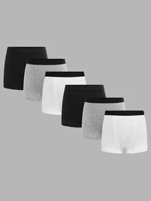 SHEIN 6PCS Young Boys Trunks - Multicolor - View 2