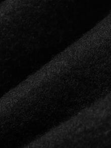 Dazy Plus Blogger Casual Street Style Letter Print Loose Long Sweatpants - Black - View 3