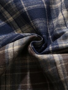 EverLounge Minimalist Pure Cotton Plaid Comfortable Combination (2-Piece Set) Men's Alro Pants - Multicolor - View 5