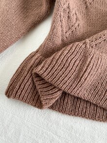 Baby Girl Solid Color Casual Versatile Daily Outing Cardigan - Coffee Brown - View 4