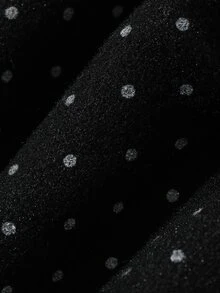 DAZY Women's Polka Dot Casual Korean Style Skirt - Black - View 3