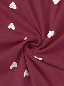 Snug Zone 女款愛心印花針織細肩帶背心 3 件組睡衣套裝 - 彩色 - 查看 4