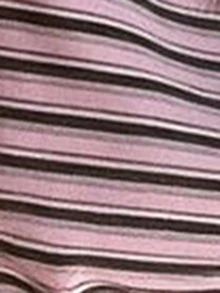 DAZY Contrast Color Striped Top Casual Daily Korean Style Spring Autumn Women's T-Shirt - Pink - View 10