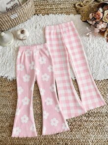 Young Girl 2PCS Young Girls Pants - Multicolor - View 2