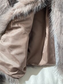 Jaket Bulu Leher Bulat Kasual untuk Sehari-hari, Cocok untuk Remaja Perempuan, Musim Gugur/Dingin - Coklat - View 3