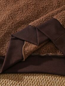 EverLounge Men's Plush Casual Loungewear Top - Brown - View 3