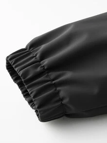 Gym Rark Men's Black Hooded Jacket, Loose Fit Outerwear, Sports Street Casual Wear - Black - View 9