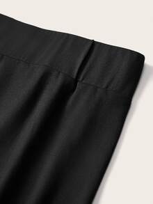 SHEIN EZwear 2pcs Plus Size Casual Leggings - Black - View 4