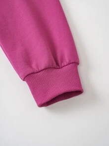 THE POWERPUFF GIRLS X SHEIN بلوزة رياضية كاجوال يومية بأكمام طويلة بنقشة كرتونية للفتيات المراهقات - أبيض - مشاهدة 6