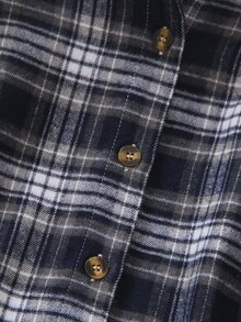 SHEIN 女童時尚休閒寬鬆慵懶長袖中長版上衣，適合日常穿著、秋季上衣、秋季、學校、外出、派對與演唱會 - 彩色 - 查看 4
