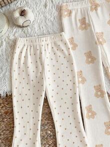 2PCS Young Girls Pants - Multicolor - View 4