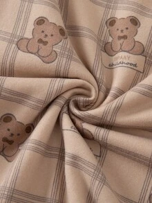 2pcs/Set Piyama Atasan Lengan Panjang dan Celana Anak Laki-laki, Gaya Tebal Berlapis Termal, Musim Semi/Gugur/Dingin, Lapisan Dasar - MultiWarna - View 3