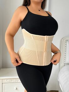 SHEIN 1pc Reinforced Waist Cincher Suitable For Daily Wear - Apricot - View 5