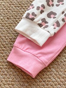 PrepCrw 2PCS Baby Girls Jumpsuits - Red and White - View 6