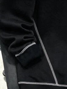 SHEIN 青少年男孩休閒寬鬆舒適百搭純色連帽衫，秋冬女款衣物 - 彩色 - 查看 10