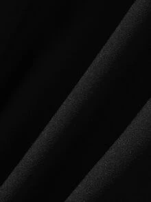 DAZY Autumn Korean Style Asymmetrical Peplum Skirt Black Long Pants Casual Street Fitness Women's Sports Leggings - Black - View 5